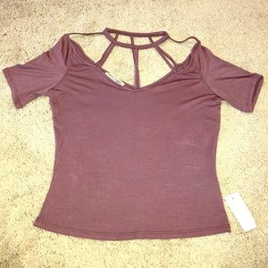 Dark pink top